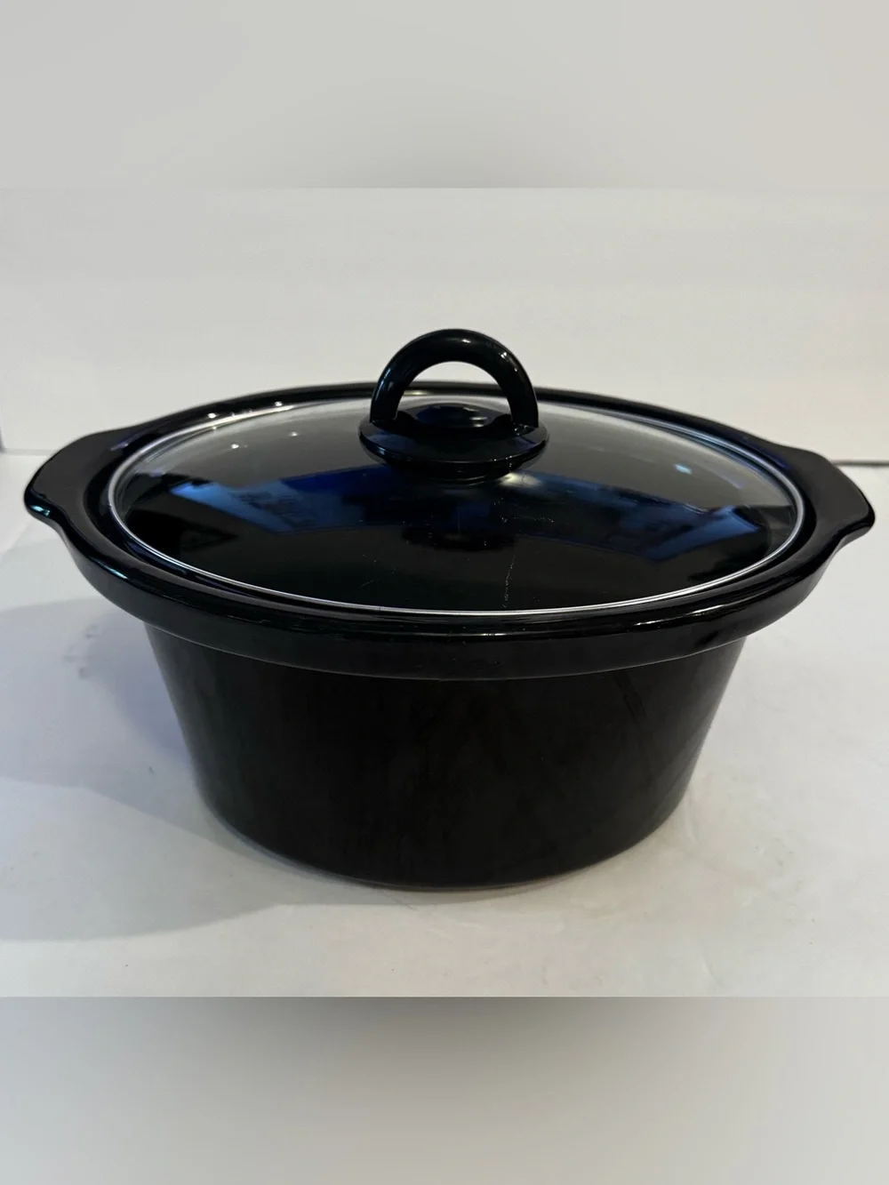 Universal Replacement 4-Quart Oval Ceramic Slow Cooker Insert & Glass Lid